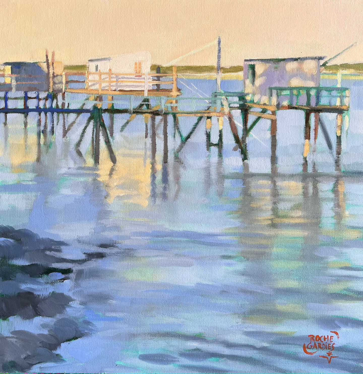 2025 Soir de Meschers 30X30 cm