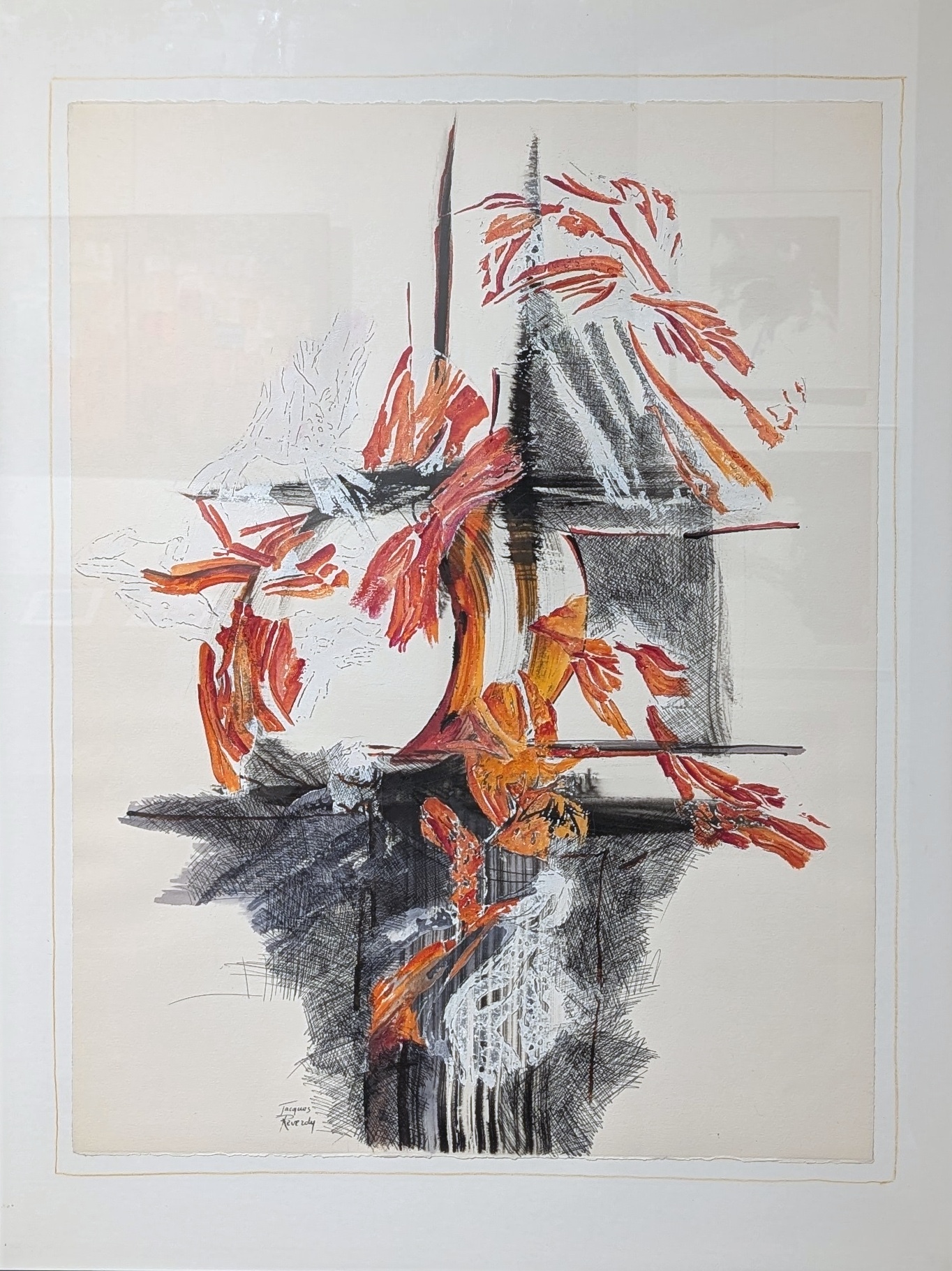 Le vent se lève 2025 papier 65X50 cm