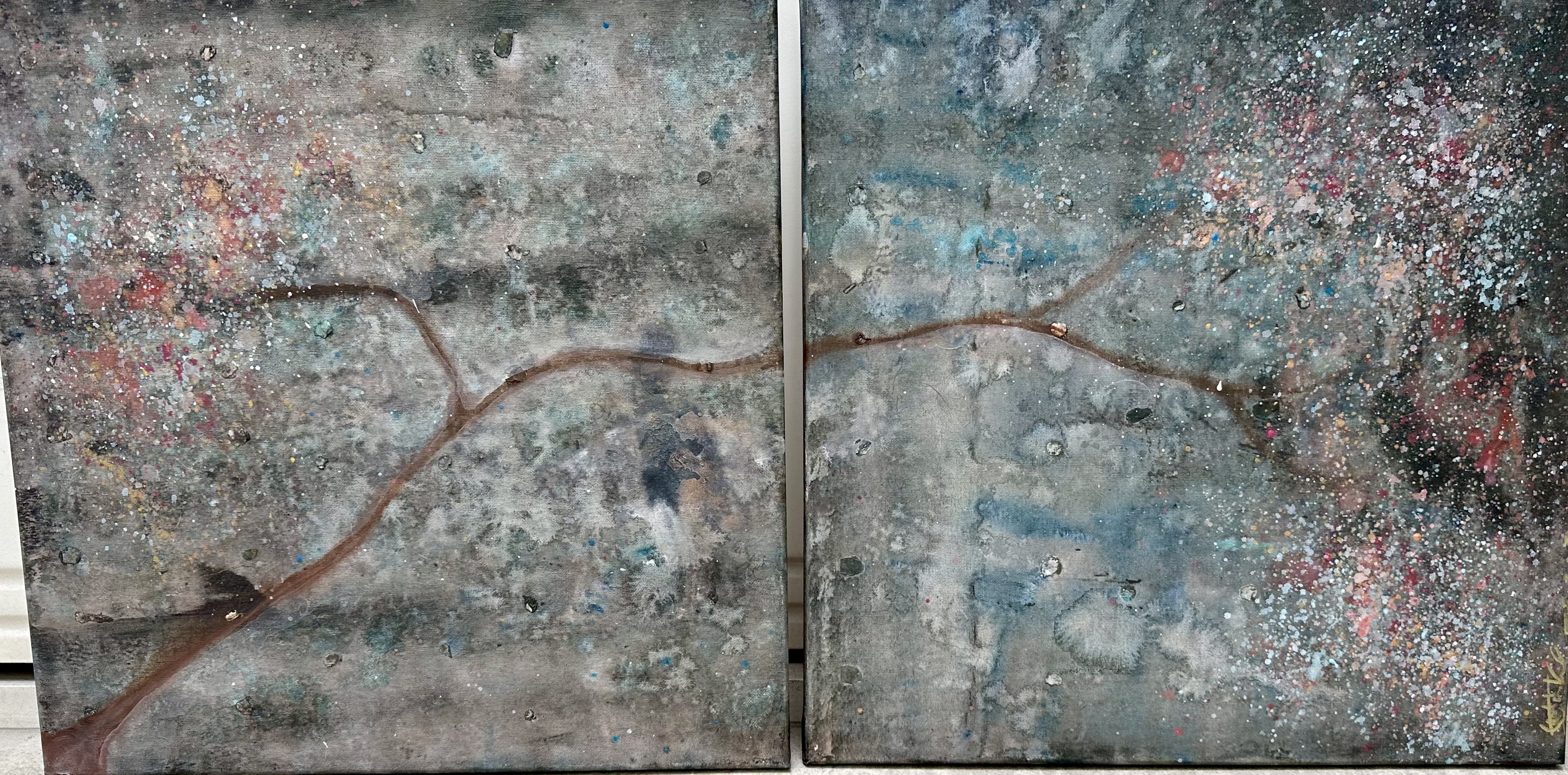 2025 SAKURA DIPTYQUE 2x (50X50 cm)